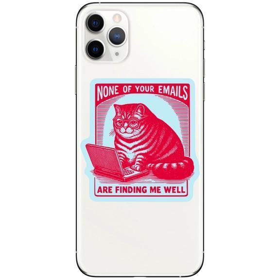 Juju and Moxie Work Kitty Cat Sticker