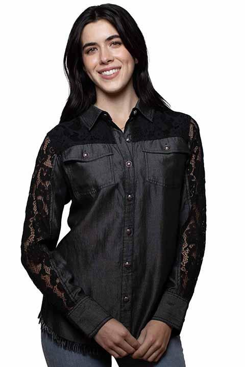 Scully Lace Yoke Blouse