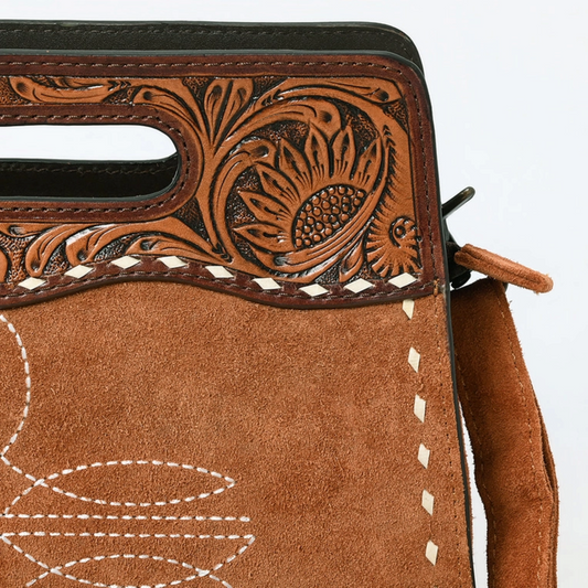 American Darling Suede Crossbody Bag – Western Leather