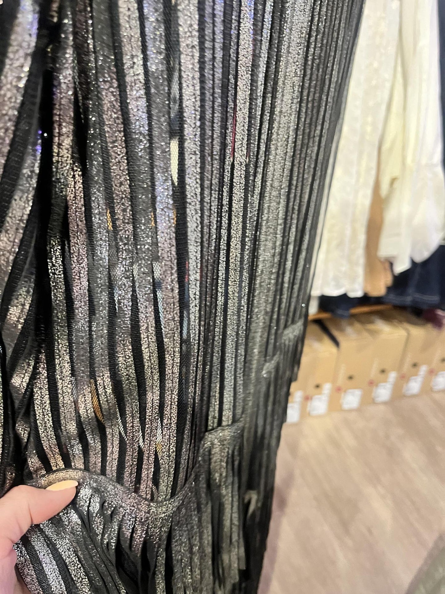 Dakota West Cracked Silver Duster Long Sleeve