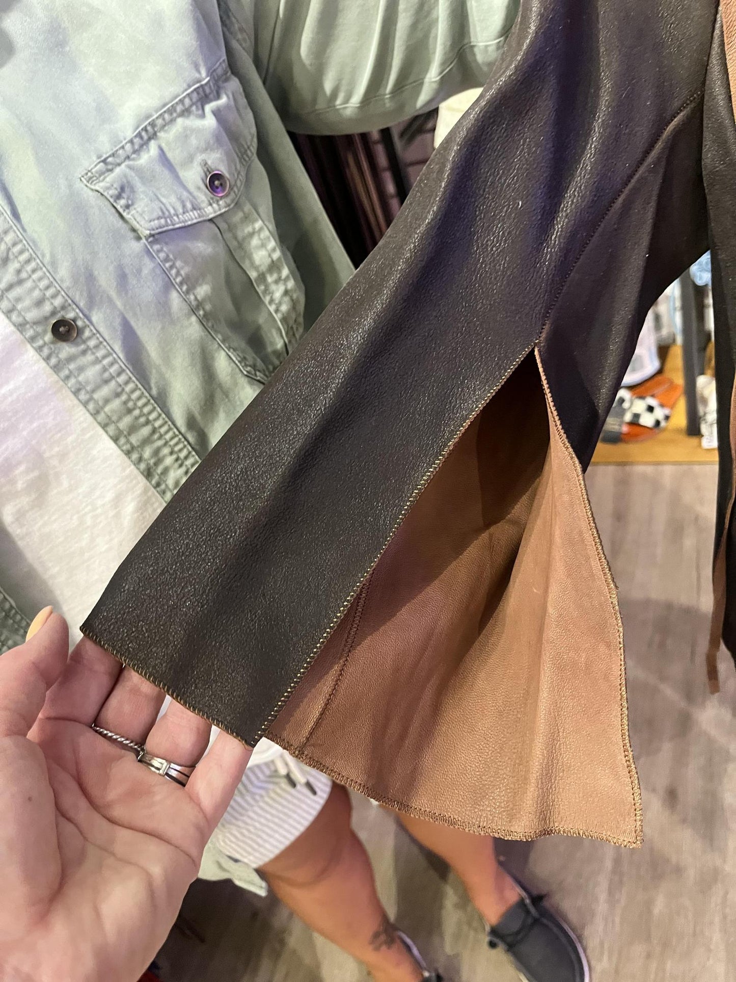 Dakota West Luca Slit Arm Brown