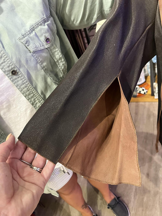 Dakota West Luca Slit Arm Brown