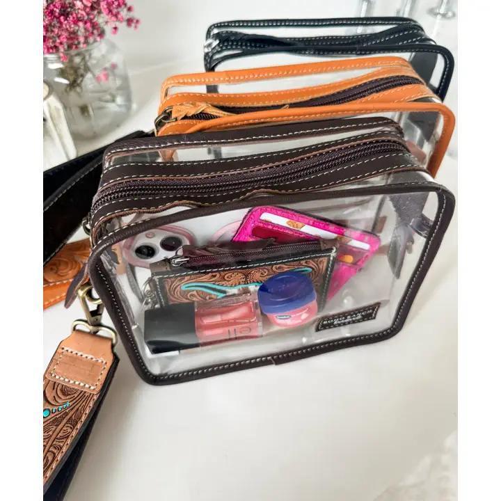 Darla Clear Wristlet | Transparent Western Purse
