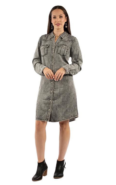 Denim Mineral Wash Dress