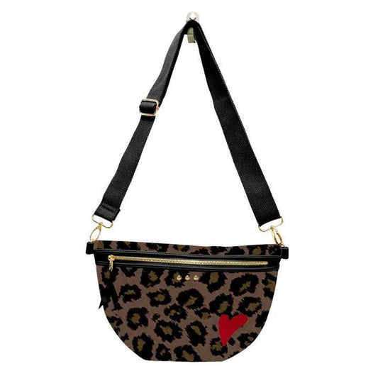 Colby Canvas Printed Bum Bag Leopard