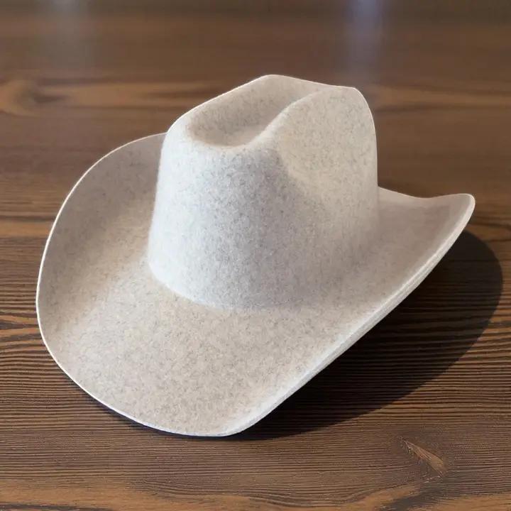 Bella Betty Cattleman Wool Cowboy Hat – Denim & Oatmeal