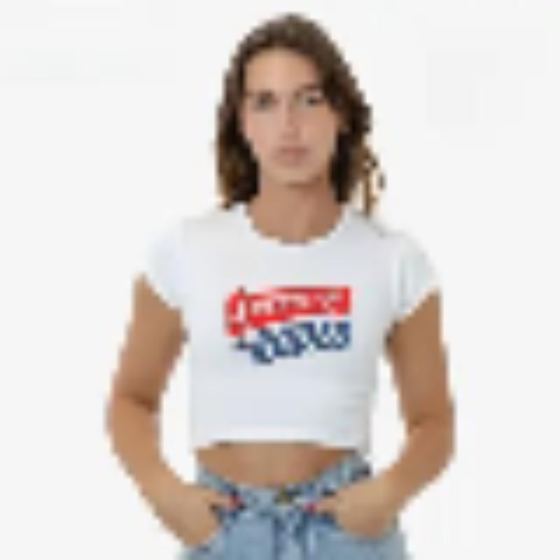 Hey Jude Graphic Tees American Rodeo Crop Top