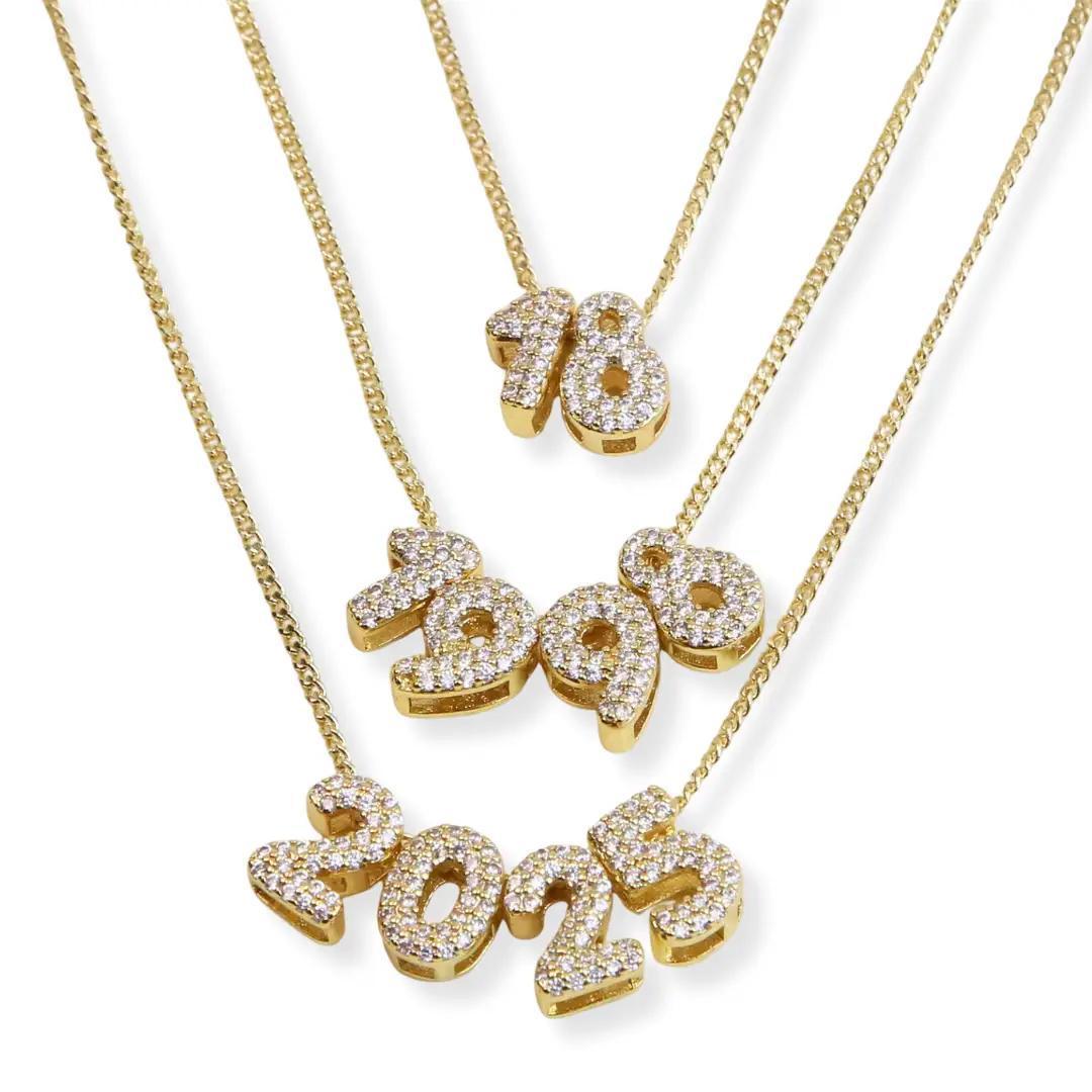 Game Day Custom Number Necklaces Slider Necklace