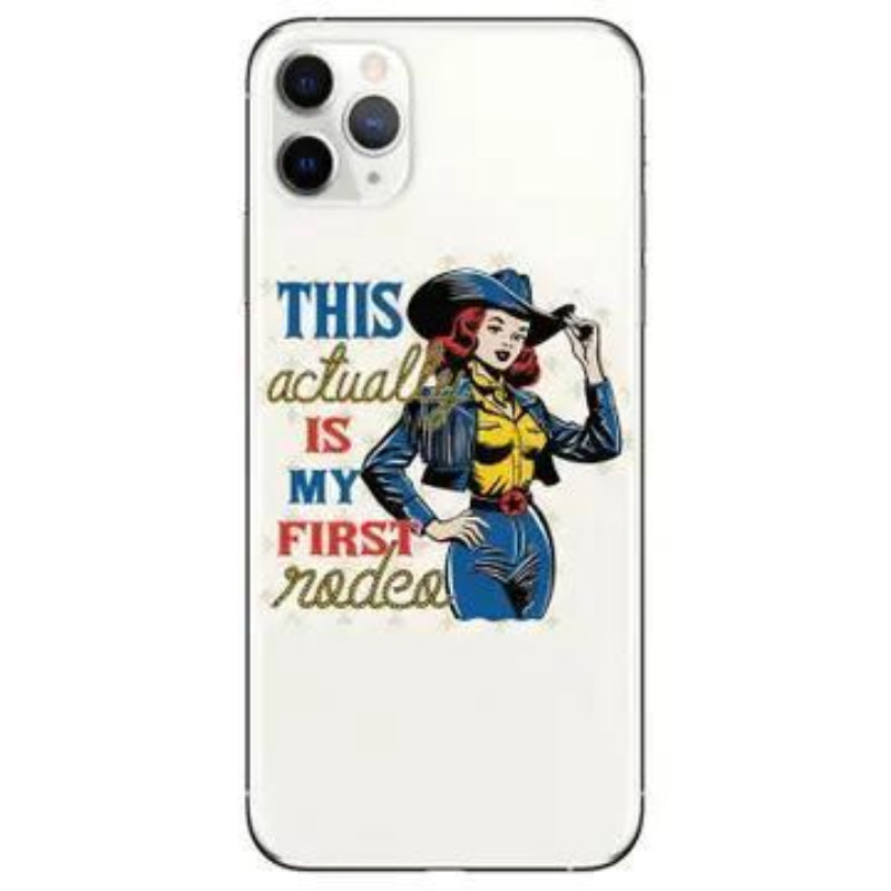 Juju and Moxie Funny First Rodeo Cowgirl High Quality Vinyl Sticker
