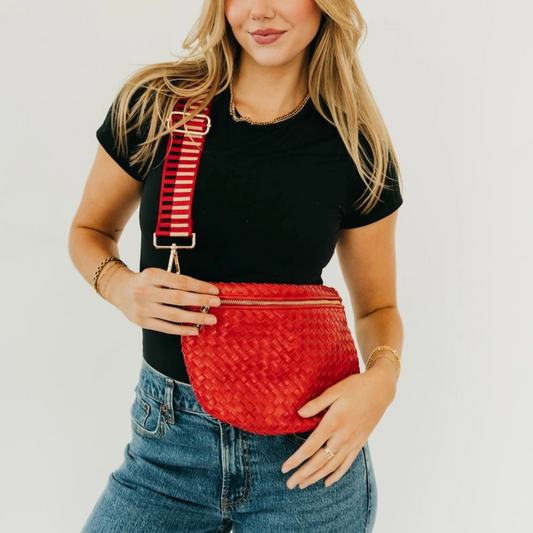 Westlyn Woven Bum Bag Cherry Red