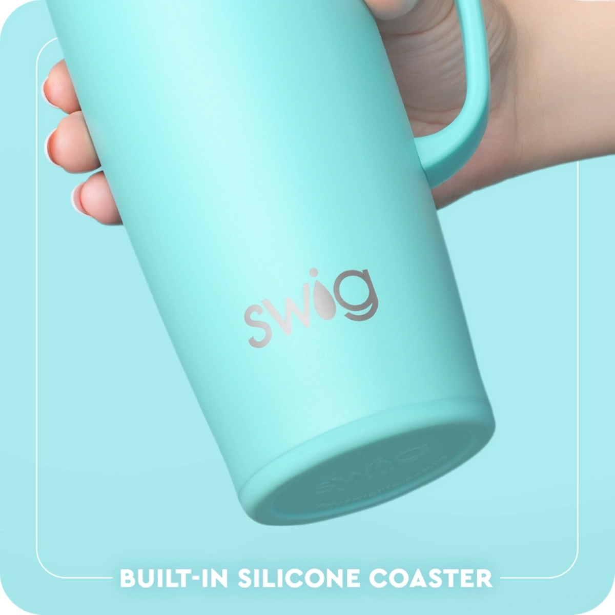 Boot Scootin' Travel Mug Turquoise, 22oz