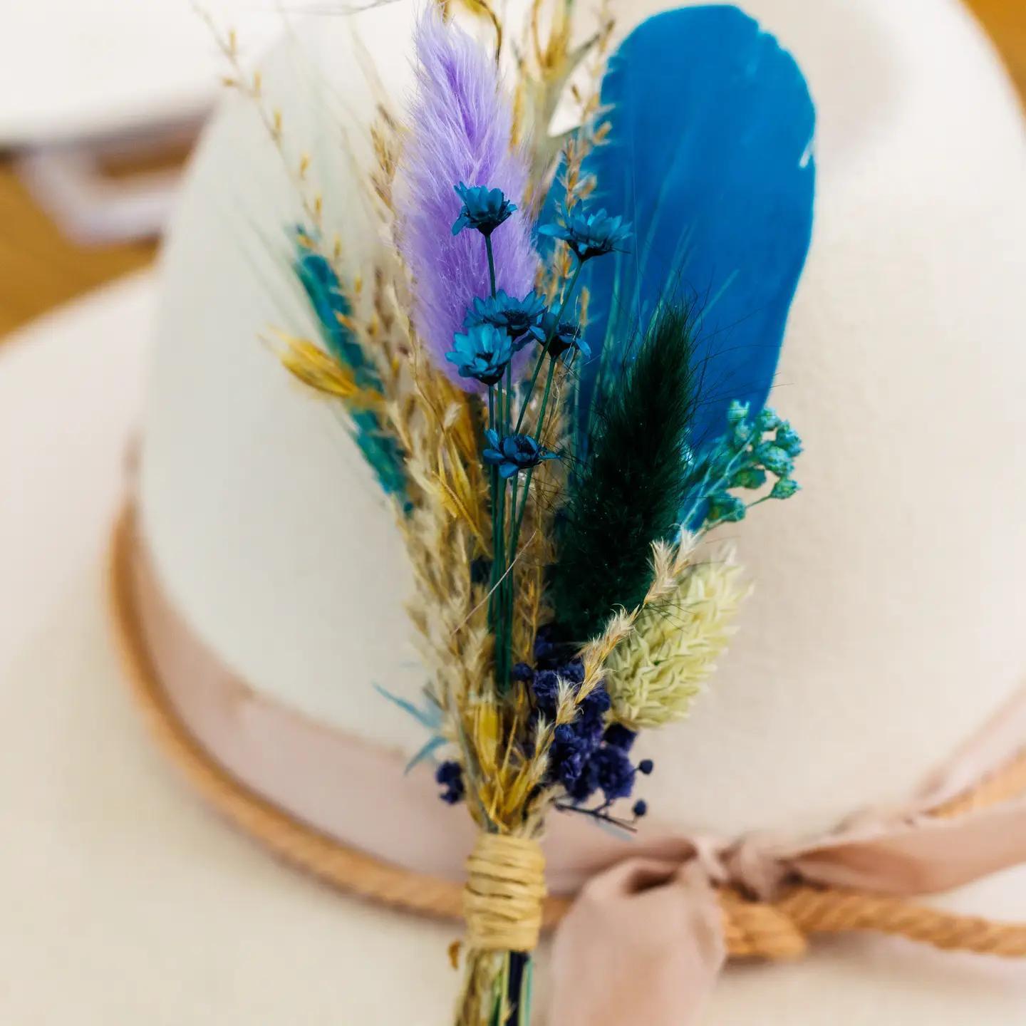 Brim Buds Florals & Feathers Hat Pins ASSTD