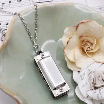 Harmonica Necklace - Silver