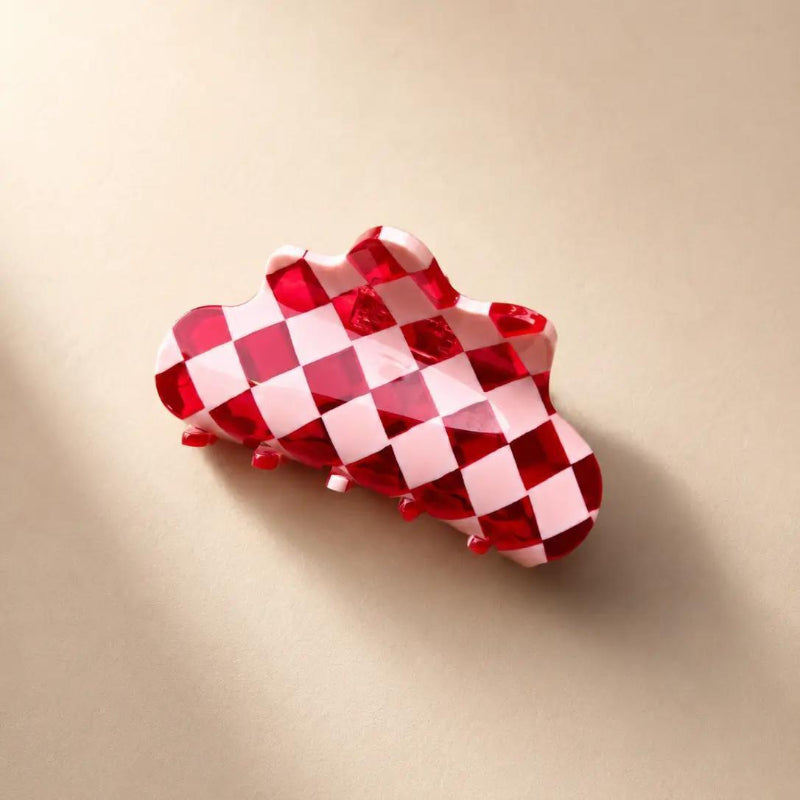 Tiepology Eco Cloud Hair Claw Clip | Pink/Red