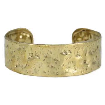 Textured Cuff Bracelet – Gold