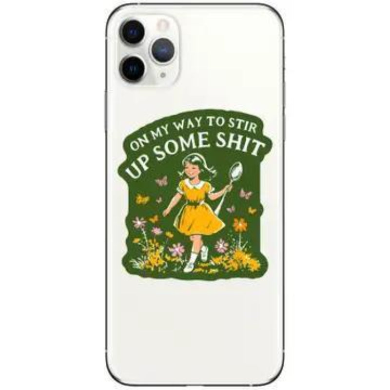 Juju and Moxie Funny Swear Flower Nature Shit High Quality Vinyl Sticker
