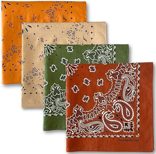 Peacock Crew 22x22 Bandana