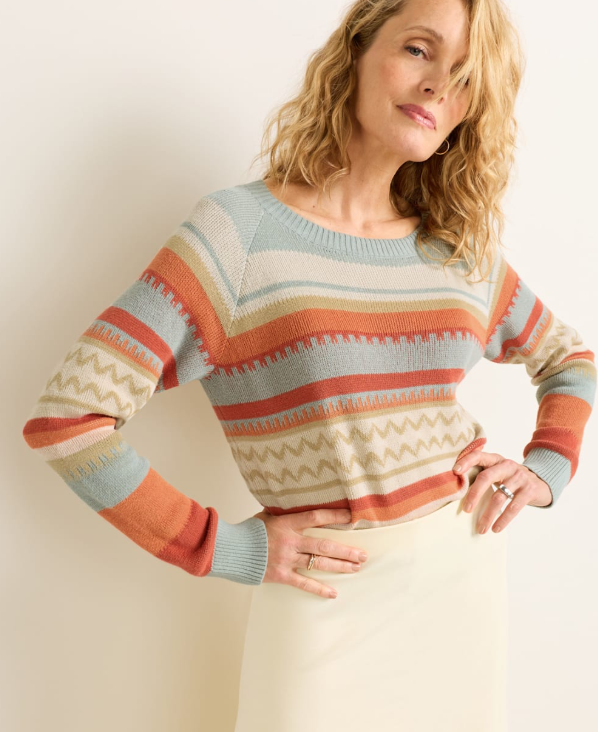 Pendleton Women's Raglan Cotton Sweater