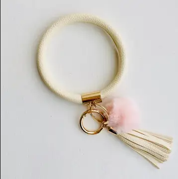 Tiny Gift Society - Bangle Key Chain with Pom
