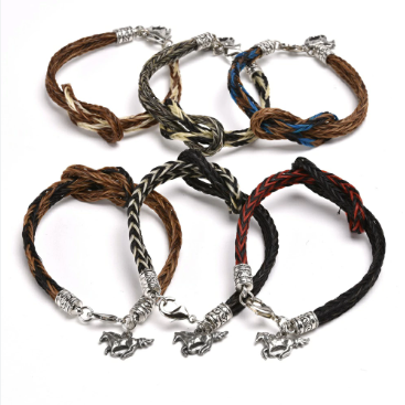 Horsehair Bracelet w/ Link Knot