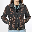 American Darling Women's Embroidered Denim Jacket