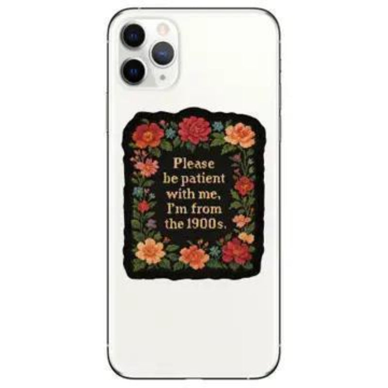 Juju and Moxie Please Be Patient Needlework High Quality Vinyl Sticker