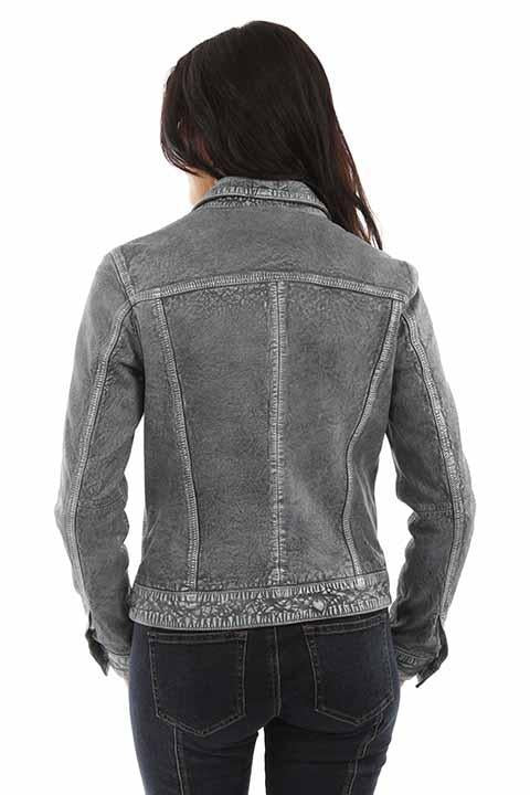 SCULLY LADIES JEAN JACKET (leather)