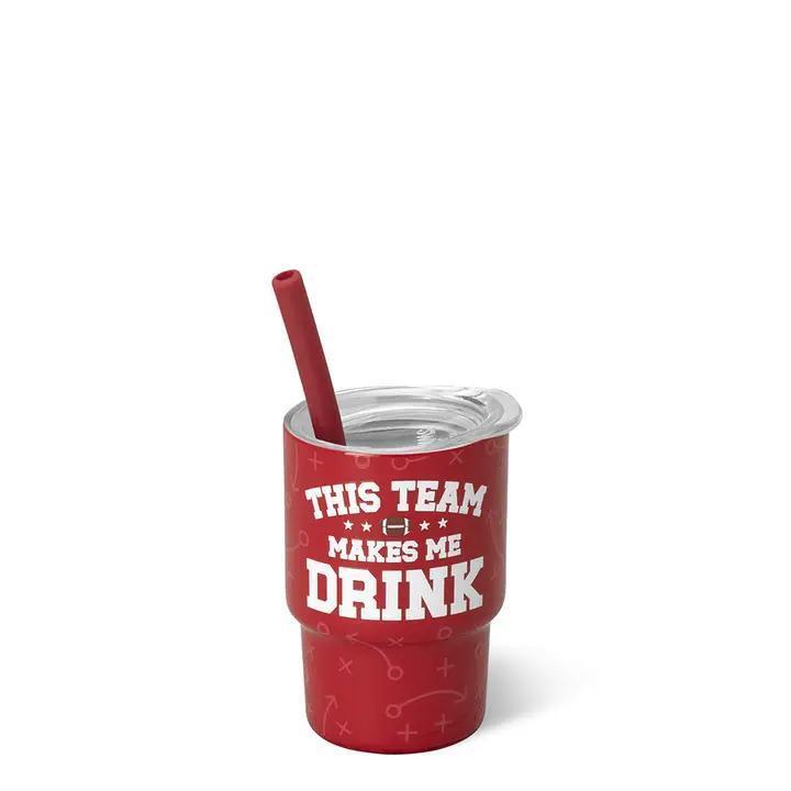 This Team Makes Me Drink Swig Shot Crimson, 2oz