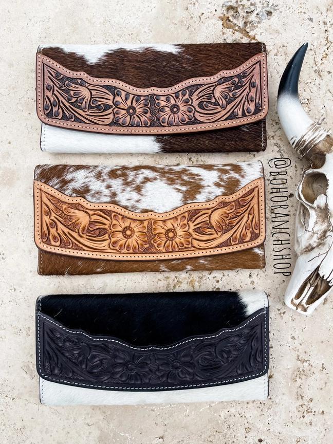 Hand Tooled Leather Wallet – Western