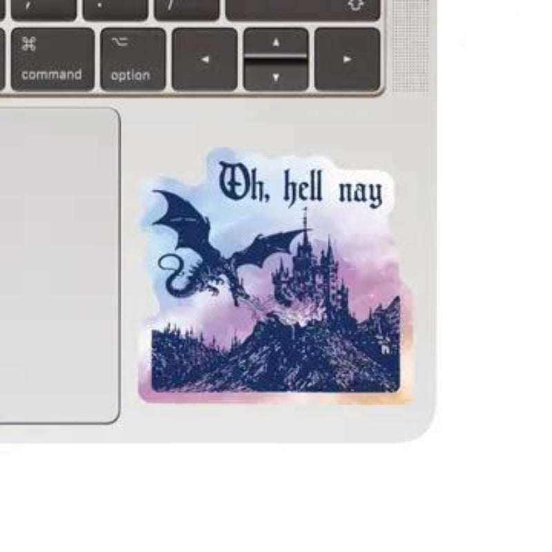 Juju and Moxie Roll Play Dragon Fantasy Book High Quality Vinyl Sticker