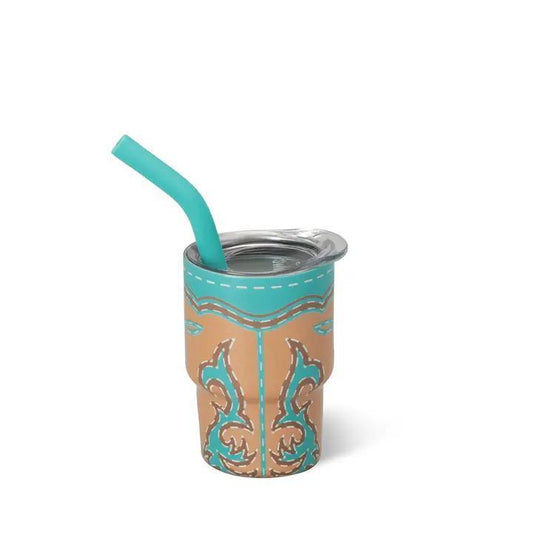 Boot Scootin' Swig Shot Turquoise, 2oz