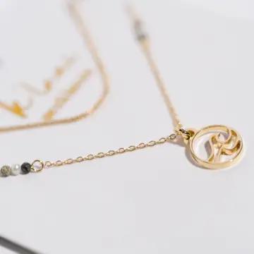 Reflect Golden Wave Necklace Set
