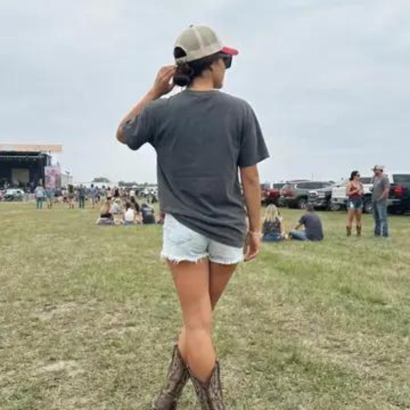 Hey Jude Graphic Tees Support Live Country Music Trucker Hat | Western | Brown/Beige