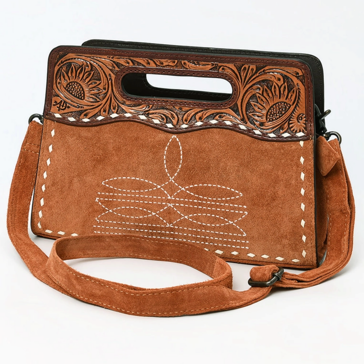 American Darling Suede Crossbody Bag – Western Leather