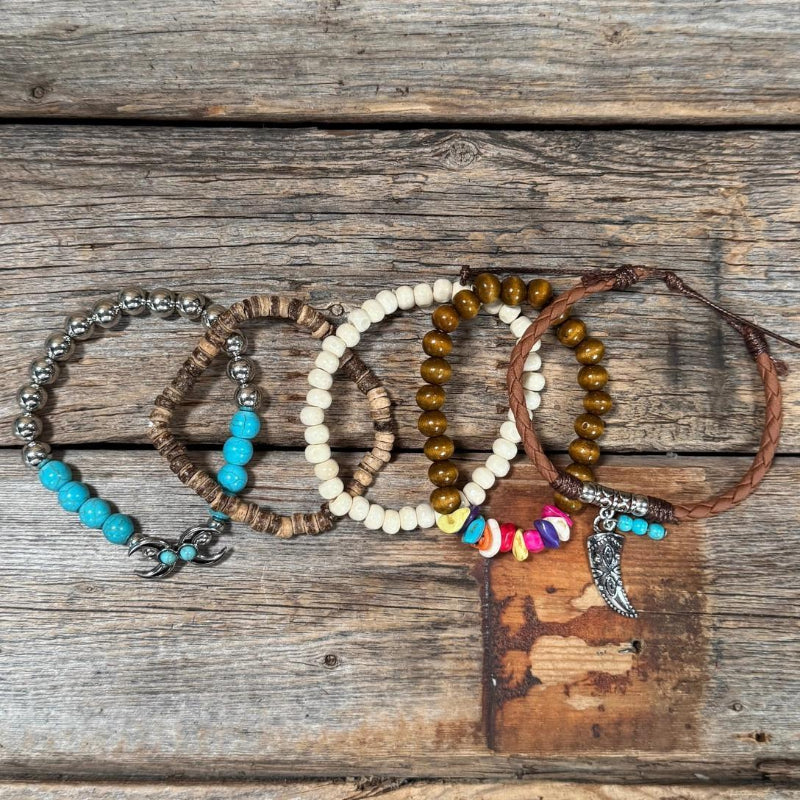Rodeo Drive Desert Fashion Turquoise Bracelet Stack