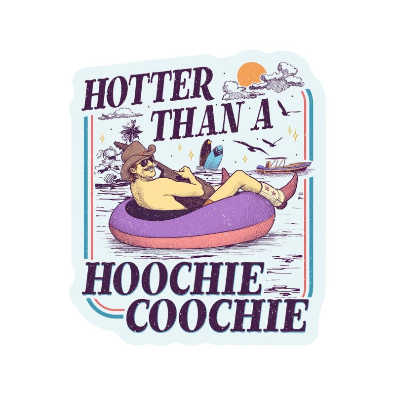 Juju and Moxie Lake Country Cowboy 90s River High Quality Vinyl Sticker