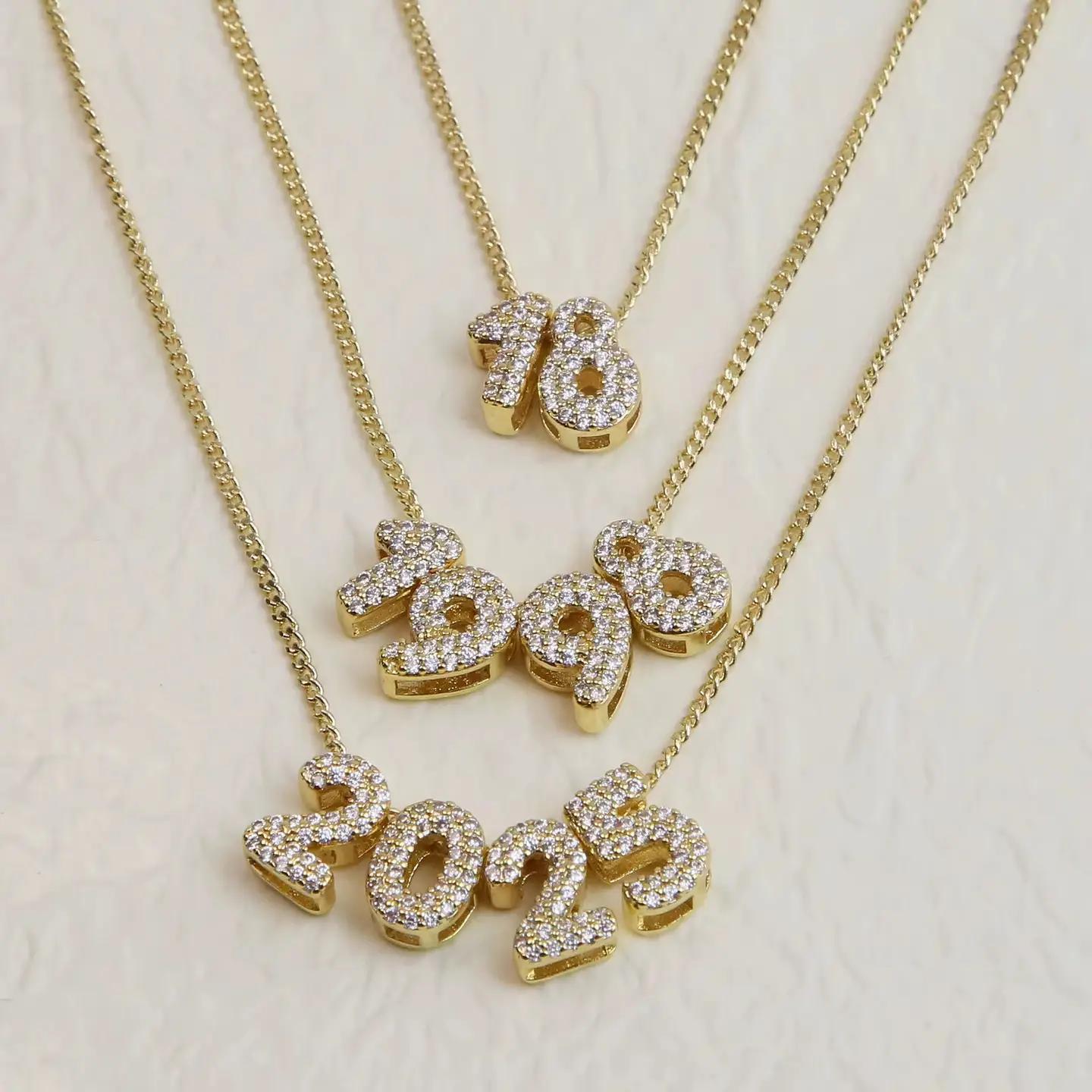 Game Day Custom Number Necklaces Slider Necklace