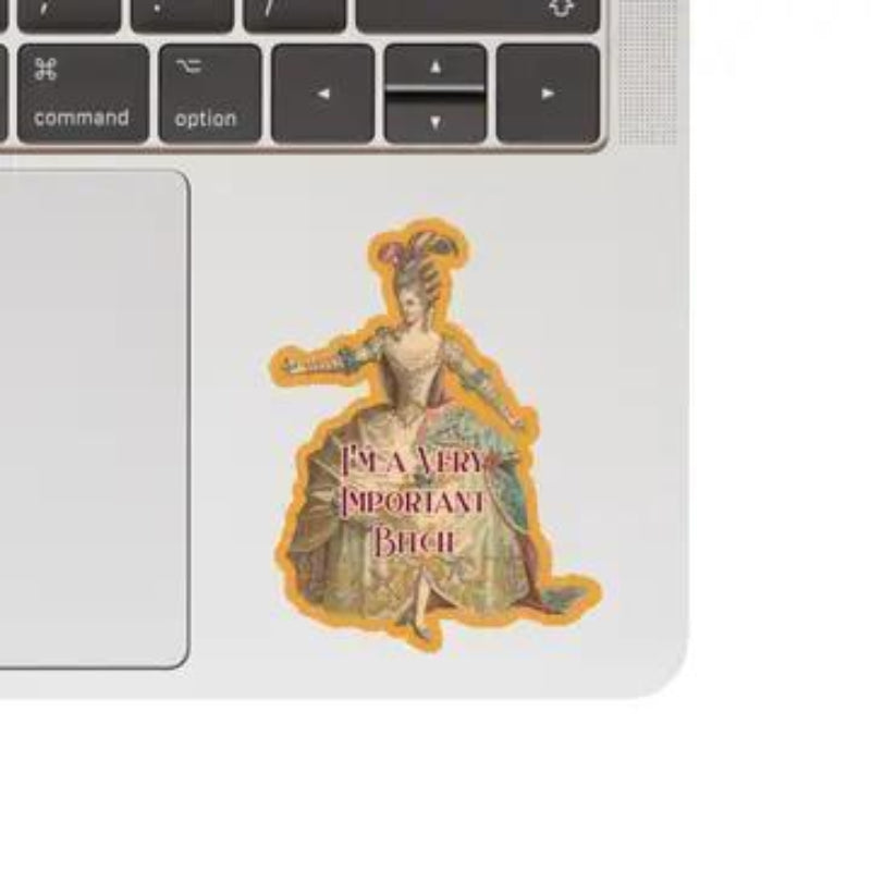 Juju and Moxie Victorian Woman Funny Swear High Quality Vinyl Sticker