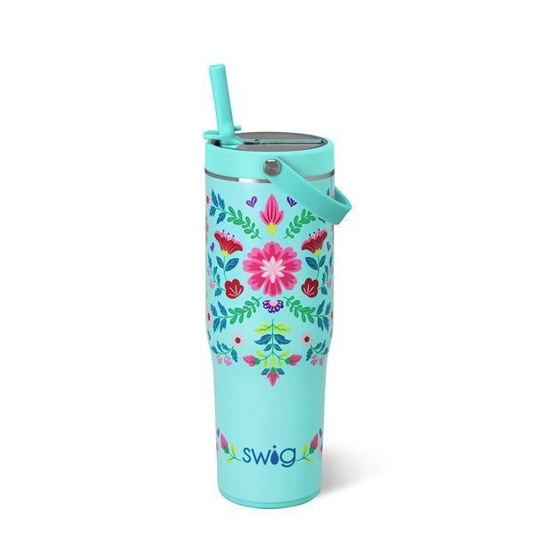 Swig Flora Azul To-Go Tumbler 30oz