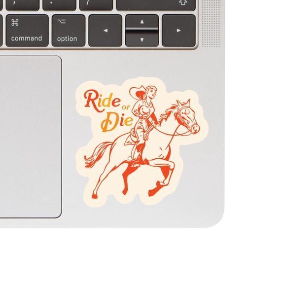 Juju and Moxie Cowgirl Ride or Die Sticker