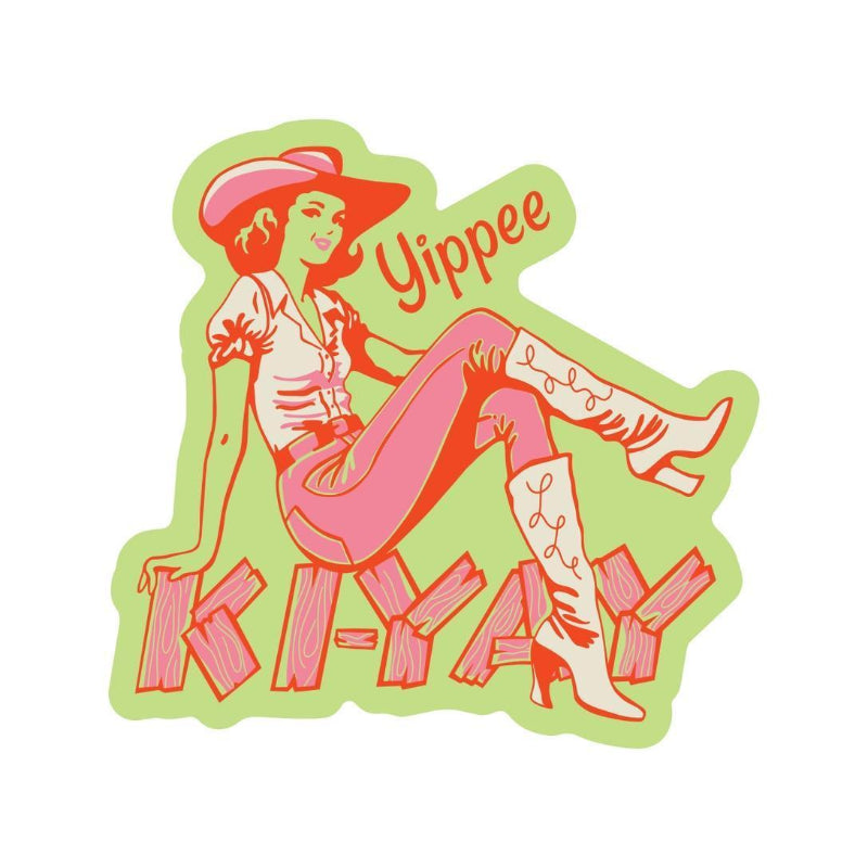 Juju and Moxie Western Cowgirl Kiyay High Quality Vinyl Sticker