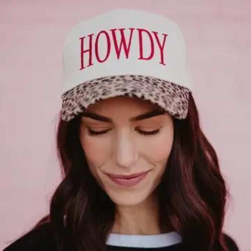Katydid Put It On My Husband's Tab Two-Toned Vintage Hat Leopard And
