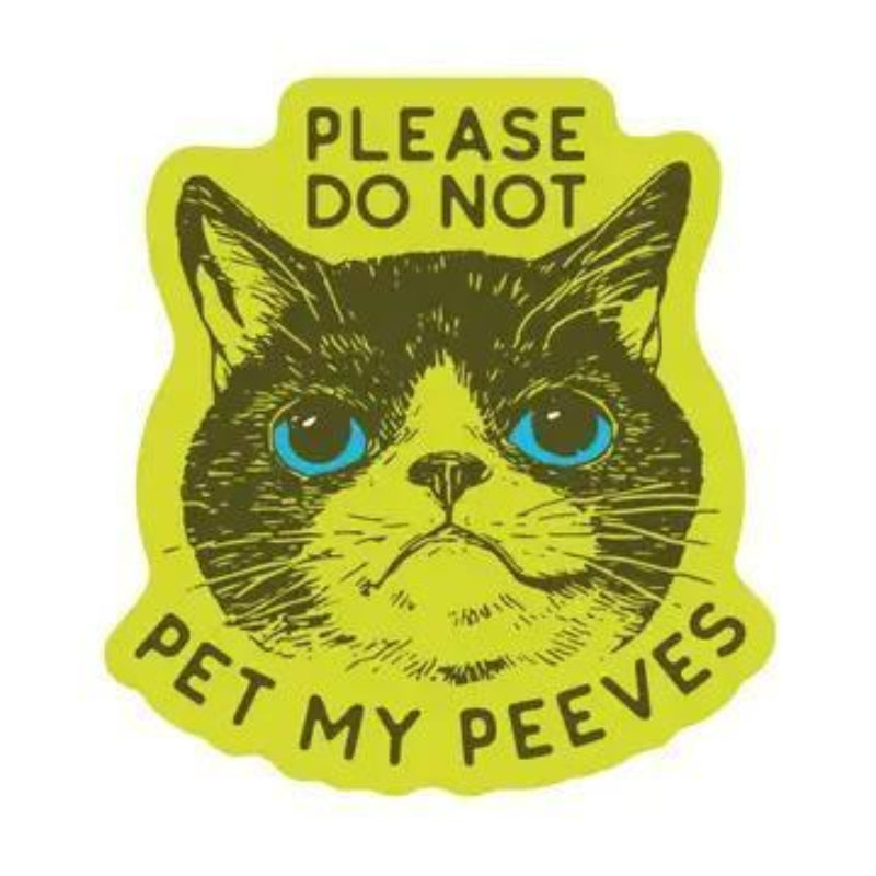 Juju and Moxie Funny Kitty Cat Goofy Humor High Quality Vinyl Sticker