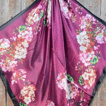 Dark Pink Cherry Blossom Wild Rag
