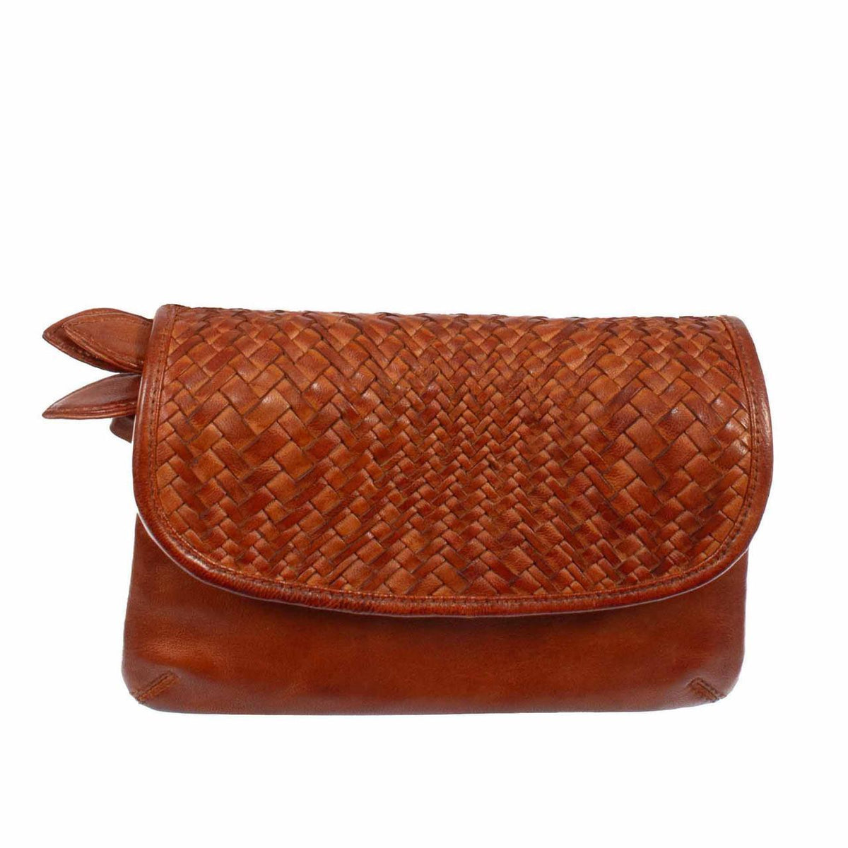 Scully Woven Leather Handbag
