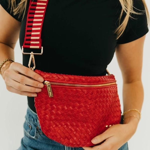 Westlyn Woven Bum Bag Cherry Red