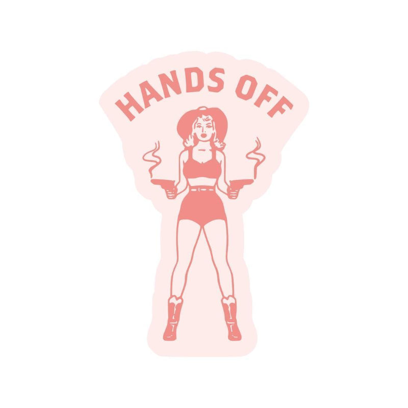 Juju and Moxie Cowgirl Feminist Politics High Quality Vinyl Sticker