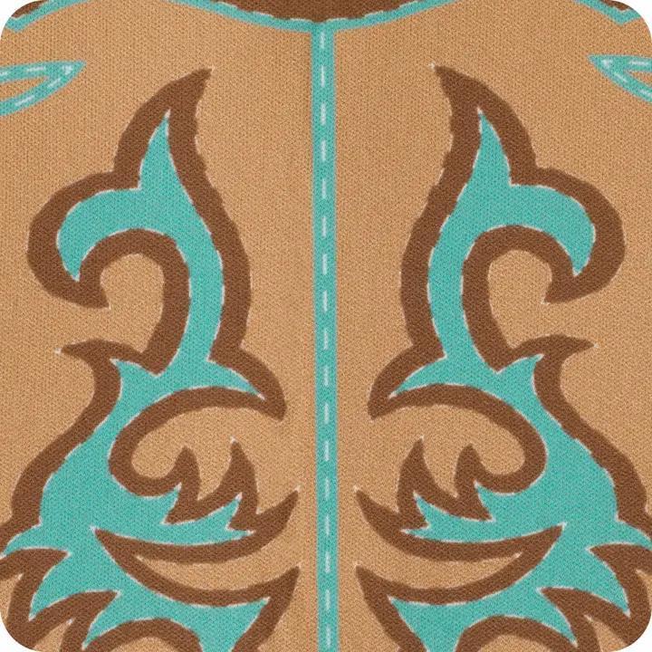 Boot Scootin' Iced Cup Coolie Turquoise, Medium