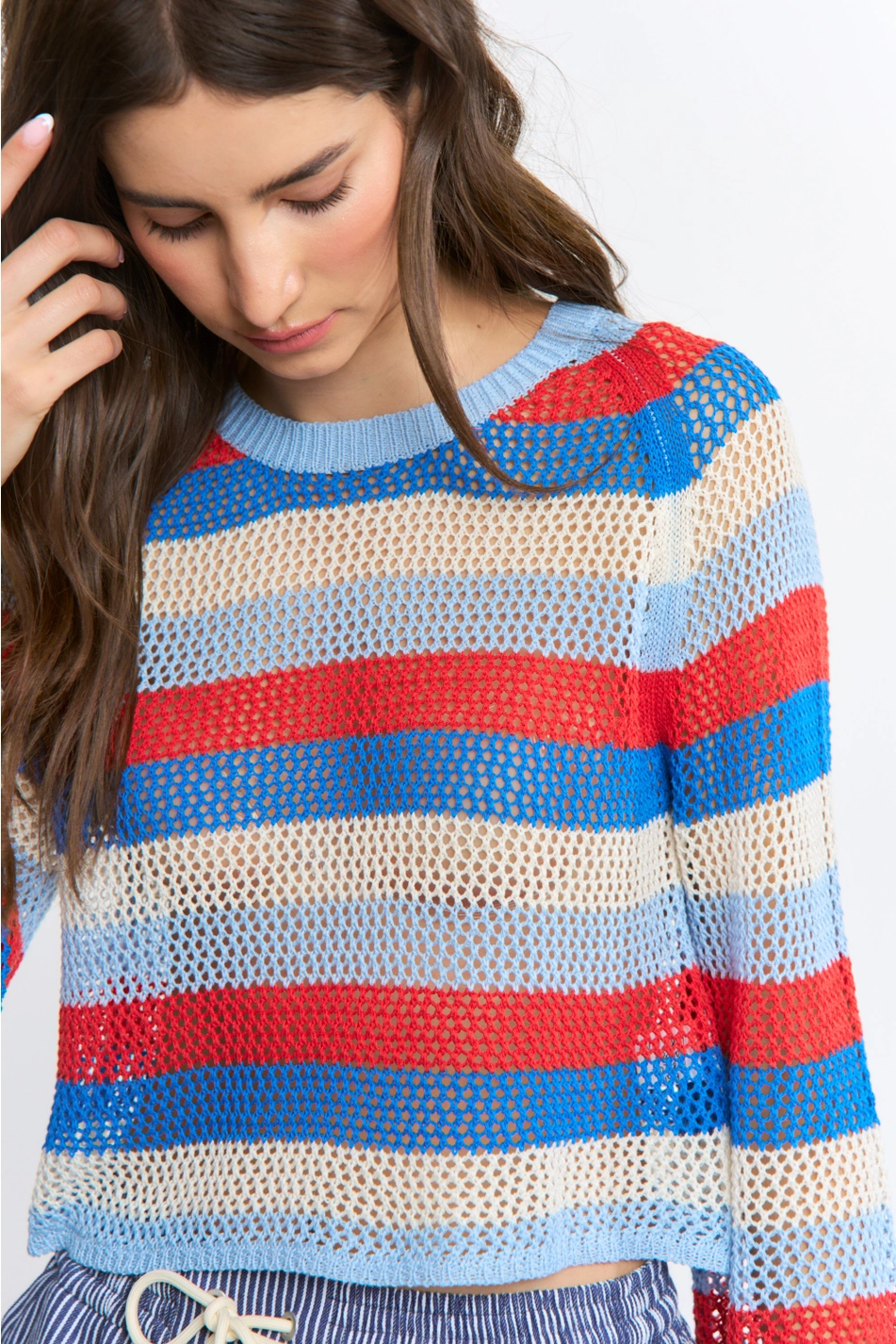 Striped Knit Sweater