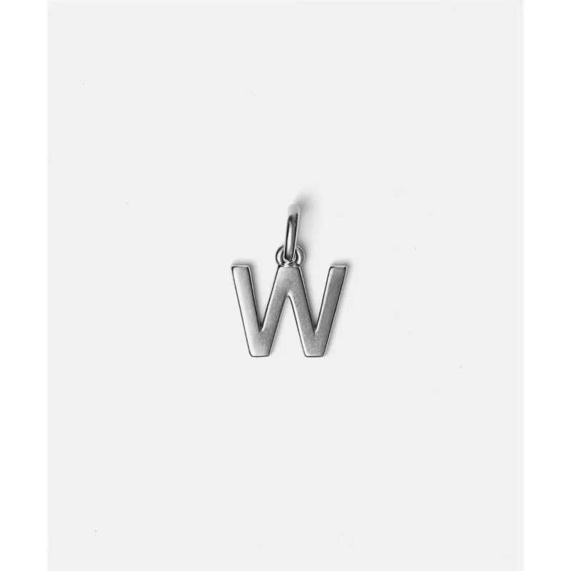 Gigi Pip Letter Hat Charm - Silver
